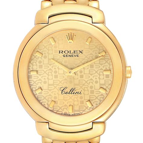 9.900 rolex cellini oro giallo 18k|Rolex Cellini 18K Yellow Gold Quartz Mens Watch 6623 .